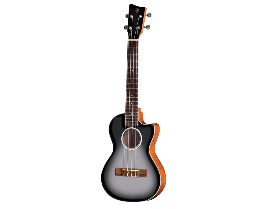 VGS/GEWA Manoa Roadie R-TE-CE-SILVER Tenor Ukulele Acoustic-Electric with gig-bag