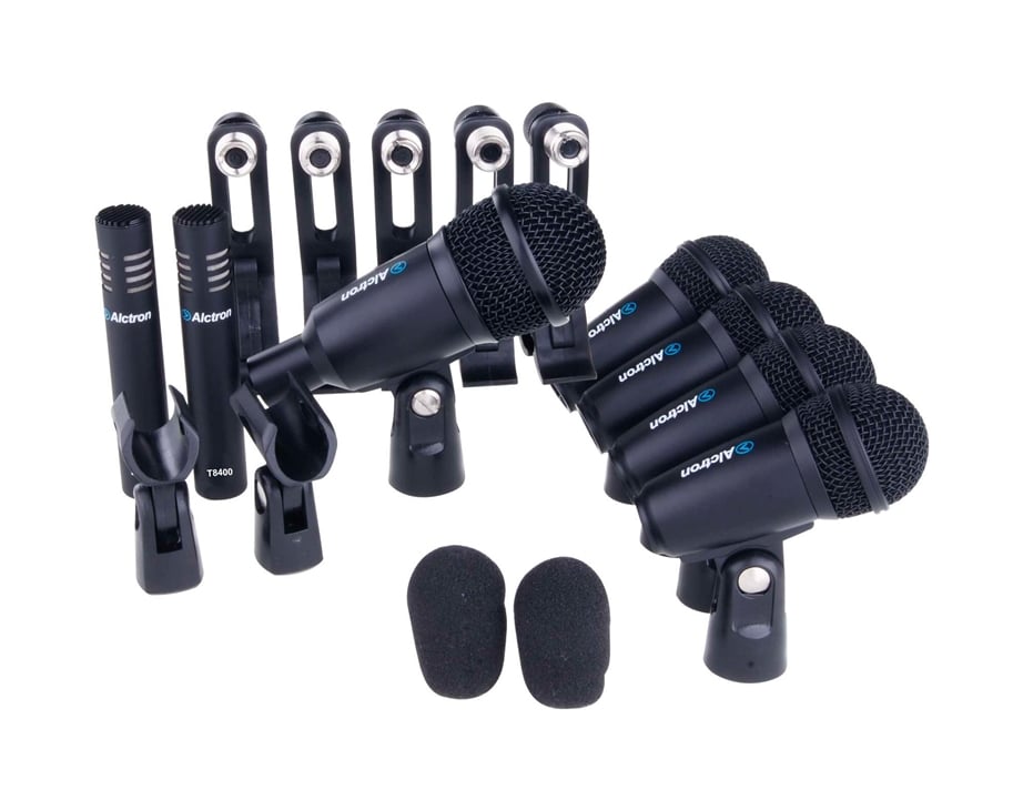 Microfone p/ bateria Alctron T 8400 (pack com estojo)