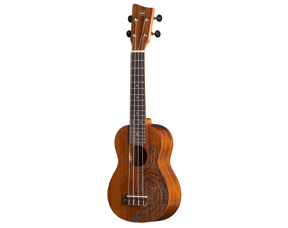 Ukulele Soprano VGS/GEWA Manoa Kaleo Tattoo KT-SO-MAORI com Saco