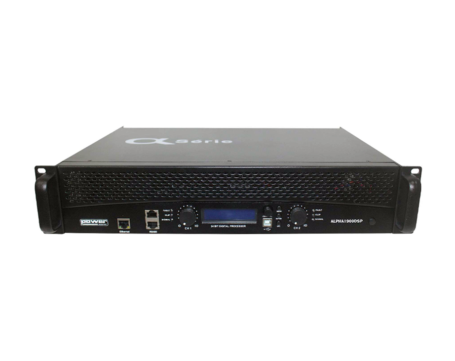 PowerAcoustics Alpha 1900 DSP 2x950wts/4ohm Amplifier