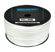 PowerAcoustics ROLL 2092 White 100m Instrument Cable