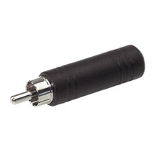 Alpha Audio 191606 RcaM/JackF mono Adapter Plug