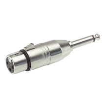 Alpha Audio 191609 Jack M/XLR F mono Adapter Plug