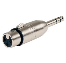 Alpha Audio 191611 JackST/XlrF balanced Adapter Plug
