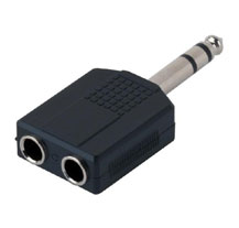 Alpha Audio 191617 JackST/2xJackST stereo Adapter Plug