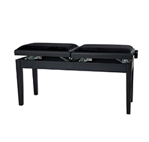Ludi 200 Double Black Piano Bench