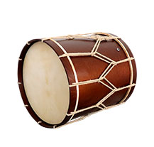 Bombo Tradicional 18" Adamastor Alfaia Natural Abedu escuro