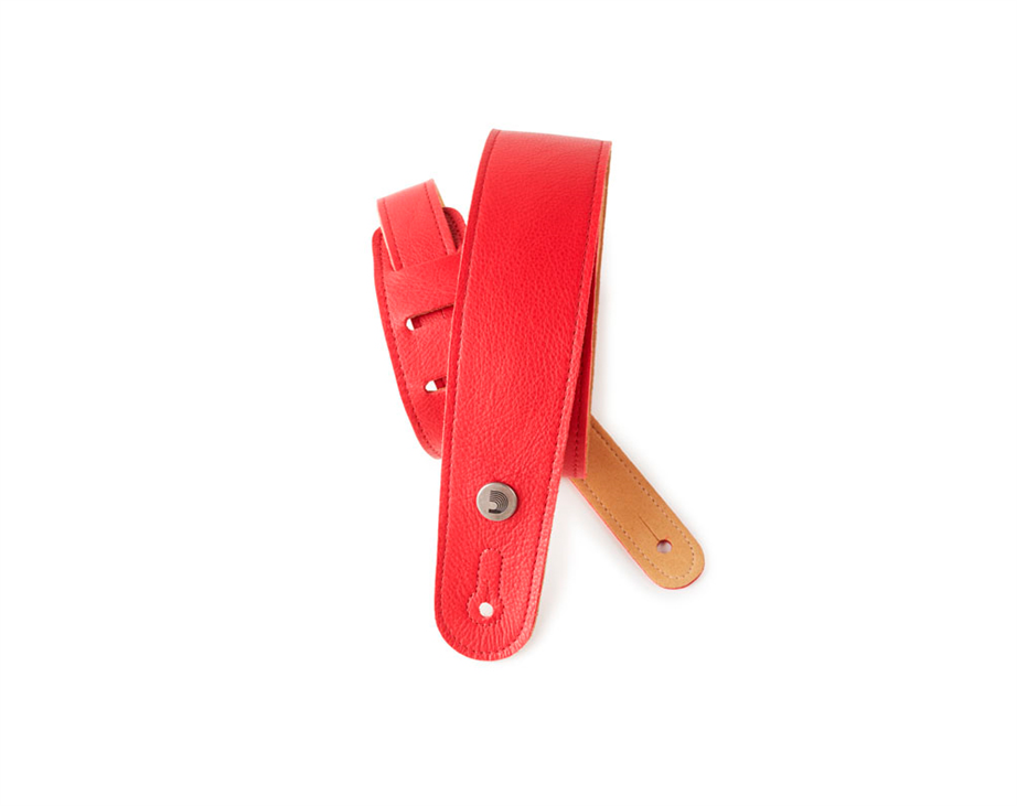 D'Addario 20GL02 Red Slim Garment Guitar Strap