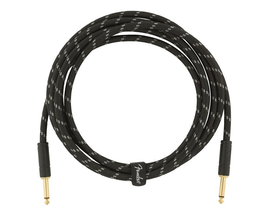 Fender Deluxe Series Black Tweed 3mt Instrument Cable