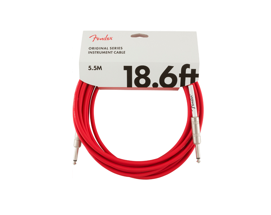 Fender Original Series Fiesta Red 5,5mt Instrument Cable