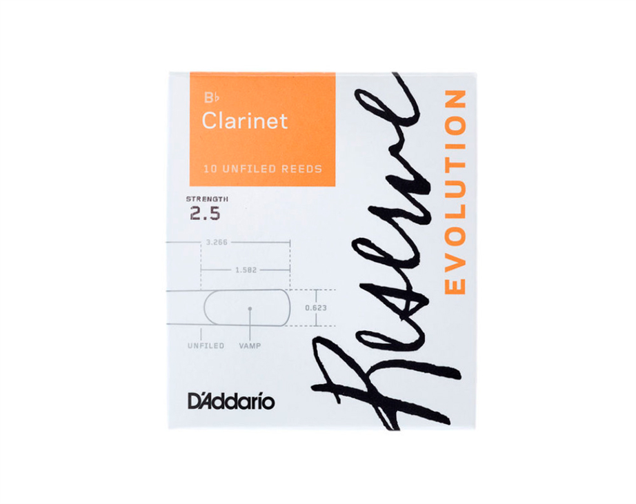 D'Addario Reserve Evolution 2.5 Bb Clarinet Reed