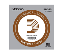 D'Addario Phosphor Bronze PB025 Individual Acoustic Guitar String