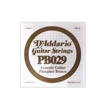 D'Addario Phosphor Bronze PB029 Individual Acoustic Guitar String