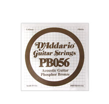 D'Addario Individual Acoustic Guitar String Phosphor Bronze PB056