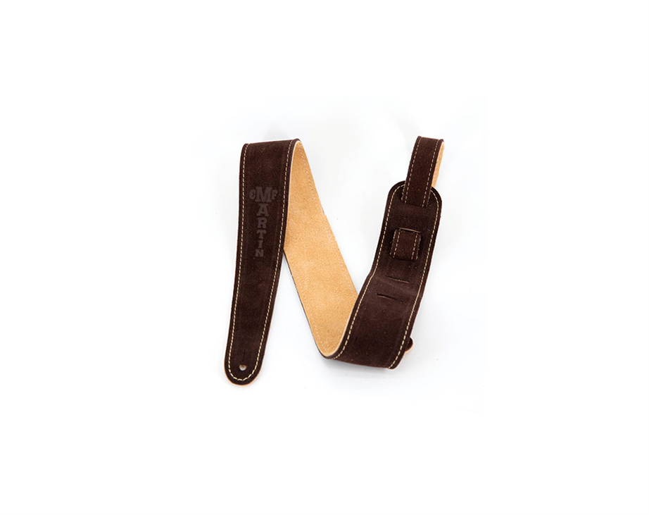 Martin 0017 Suede Brown Guitar Strap