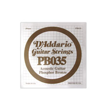 D'Addario Phosphor Bronze PB035 Individual Acoustic Guitar String
