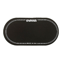 Evans EQPB2 Black bass drum patch for double-pedal
