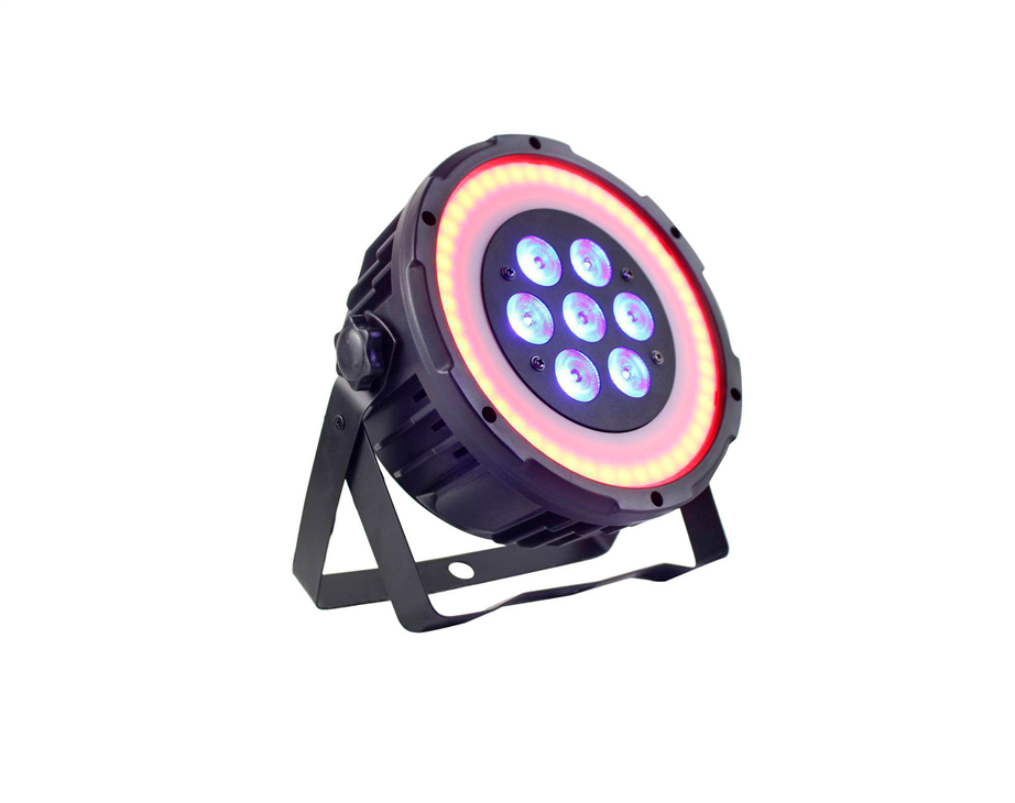 Projector LED PowerLighting PAR 7x10W Quad Ring