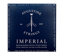Augustine Imperial Blue Hard/Medium Tension Classical Guitar String Set