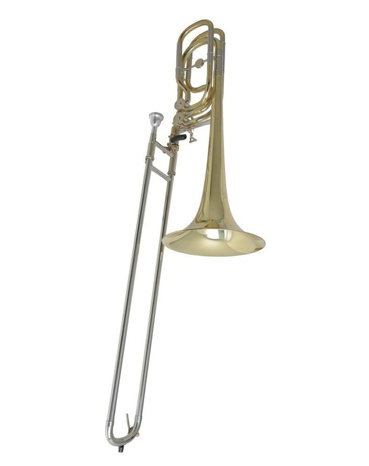 Trombone Bach TB504 Lacado baixo Sib/Fa/Solb/Re