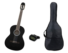 VGS 176 Black 3/4 w/bag and tuner Classical Guitar Pack