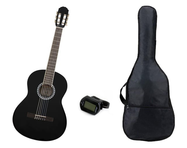 VGS 176 Black 3/4 w/bag and tuner Classical Guitar Pack