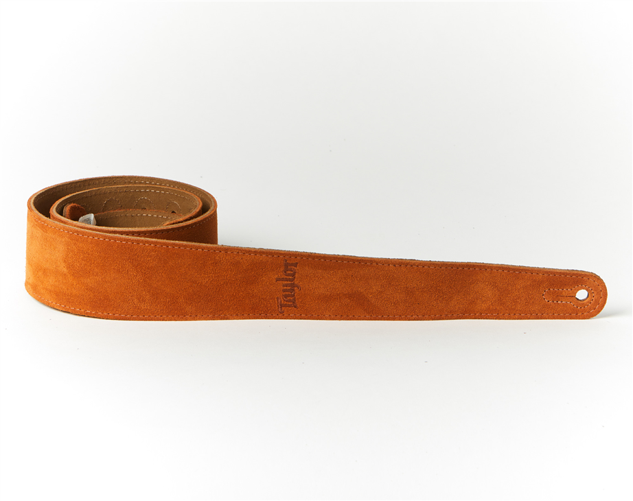 Taylor Embroidered Suede 2,5" Honey Gold Guitar Strap