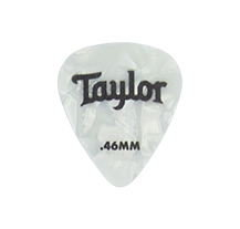 Palheta Taylor Celluloid 351 White Pearl 0.46mm SC 72 UN