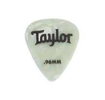 Palheta Taylor Celluloid 351 White Pearl 0.96mm 72 UN