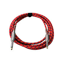 PowerAcoustics CAB2209 Red 6 mt Jack/Jack Instrument Cable