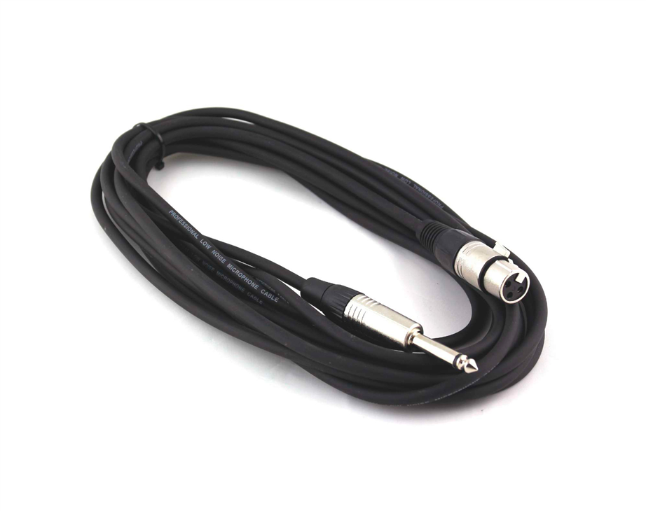 PowerAcoustics CAB2023 1 mt xlrF/JackM Microphone Cable