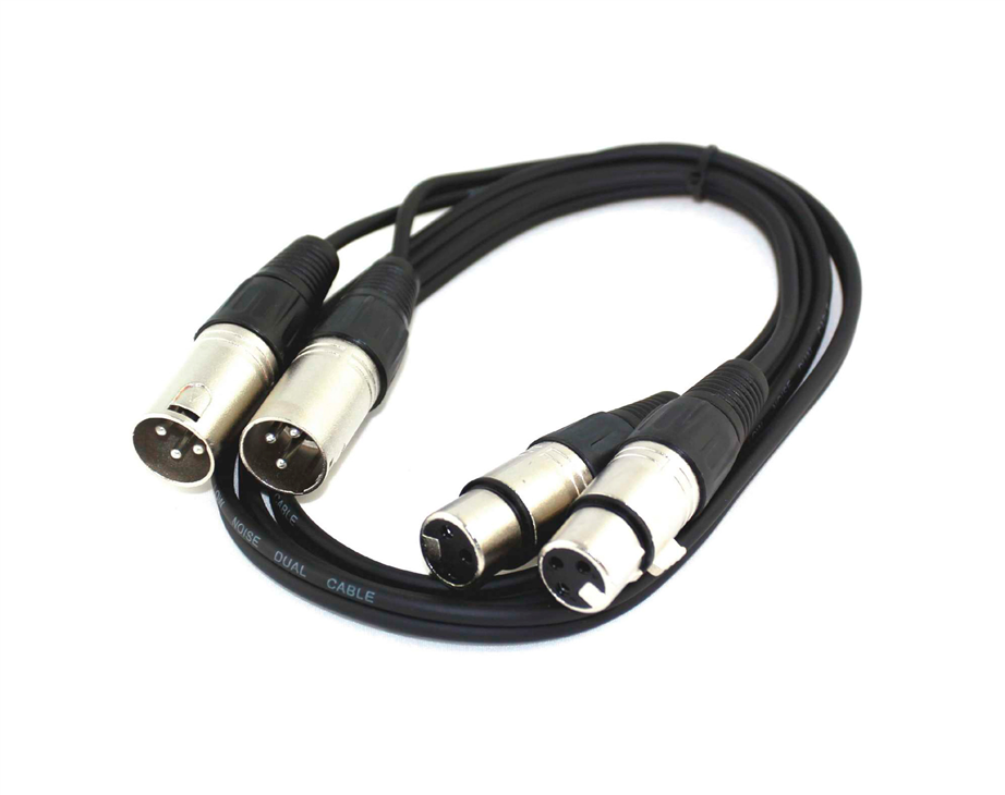 PowerAcoustics CAB2123 2xXlrM/2xXlrF 60cm Audio cable