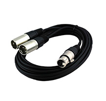 PowerAcoustics CAB2138 1xXLRF/2xXlrM 50cm Audio Cable