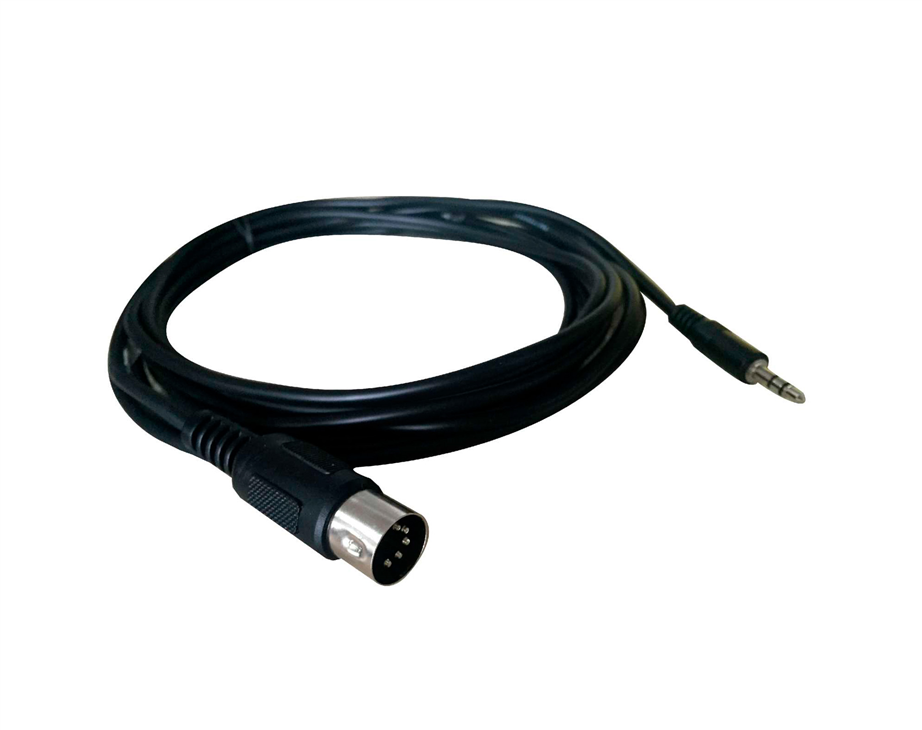 PowerAcoustics CAB2214 1,5 mt mJack/Din5P MIDI Cable
