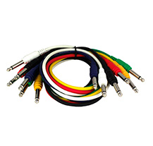 PowerAcoustics CAB2051 Jack/Jack 60cm Multi-color 6 uni Cables