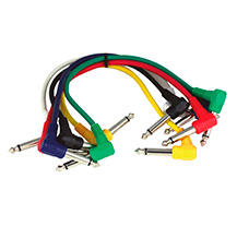 PowerAcoustics CAB2053 Multi-color 30cm 6 uni Jack/Jack Cables