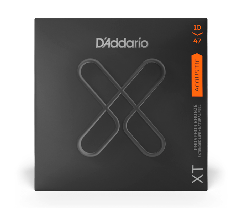 D'Addario XTAPB1047 Acoustic Guitar String Set Phosphor Bronze Coated 010-047