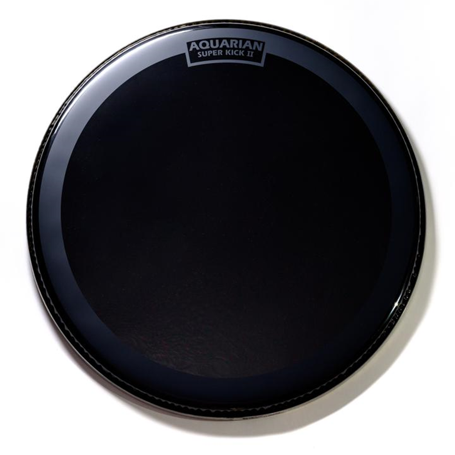 Aquarian REF18SK Black 18" Superkick II Reflector Bass Drum head
