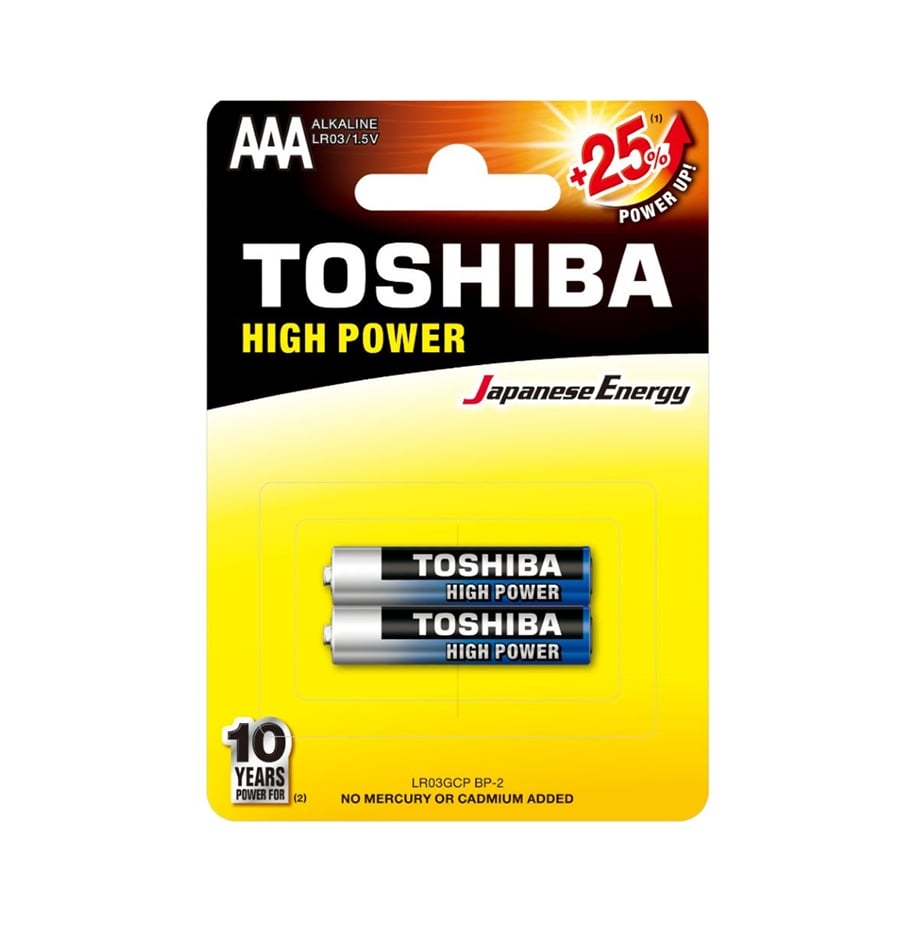 Pilha Toshiba LR03GCP BP-2 AAA 2 UN