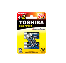 Toshiba LR03GCP BP-6 2F AAA 6 UN Battery