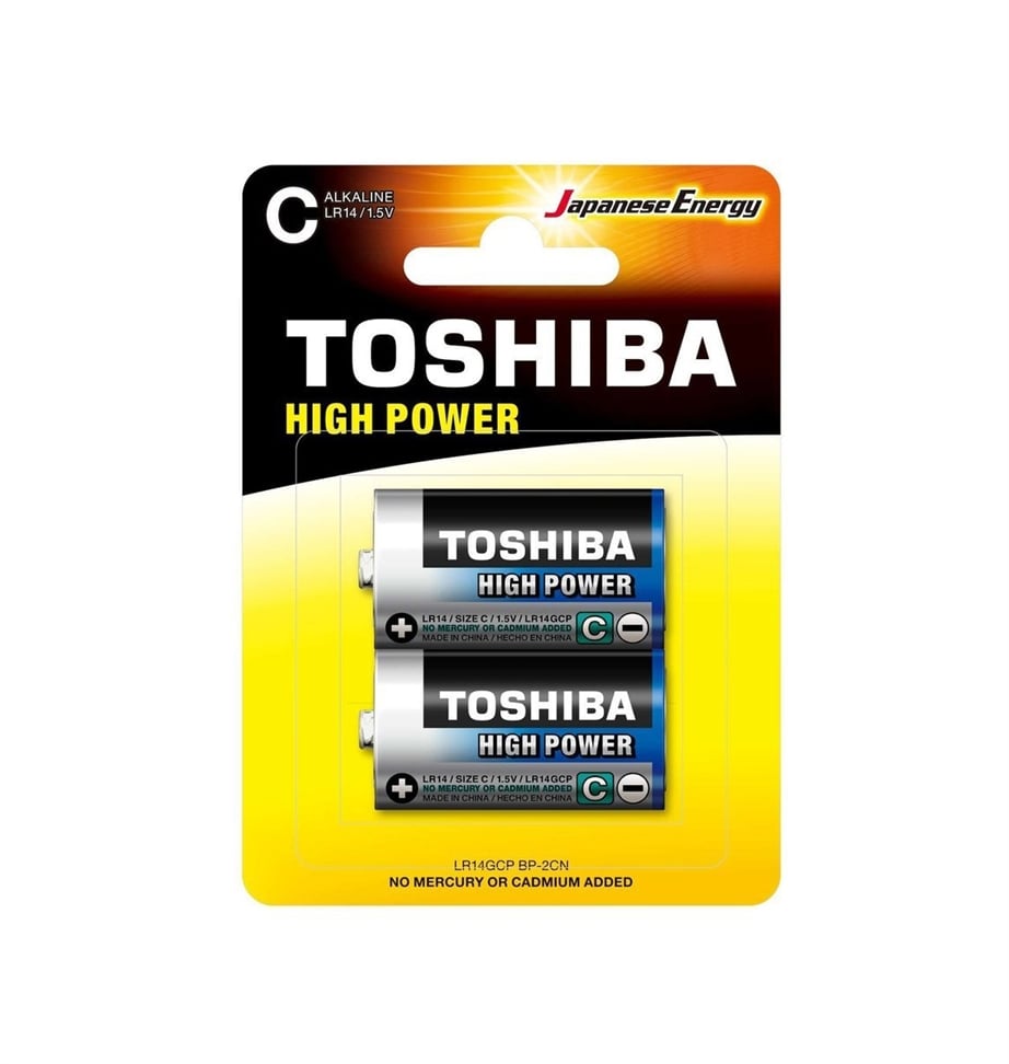 Pilha Toshiba LR14GCP BP-2 LR14 Size C 2 UN