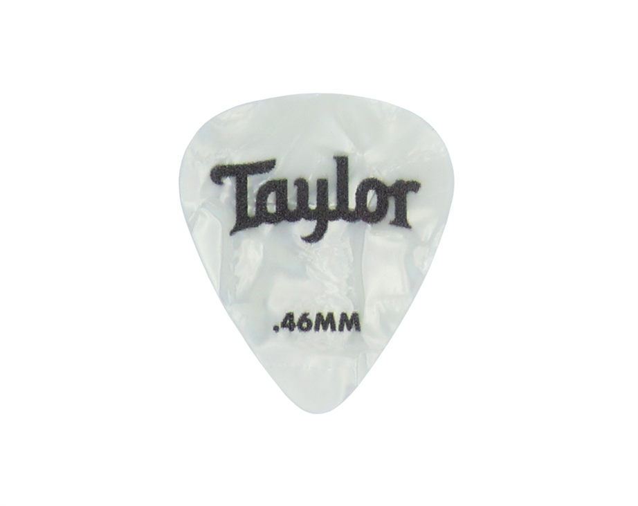 Taylor Celluloid 351 White Pearl 0.46mm 6 UN Picks