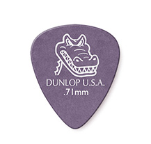 Palhetas Jim Dunlop Gator Grip Lilás 0.71mm 72 UN