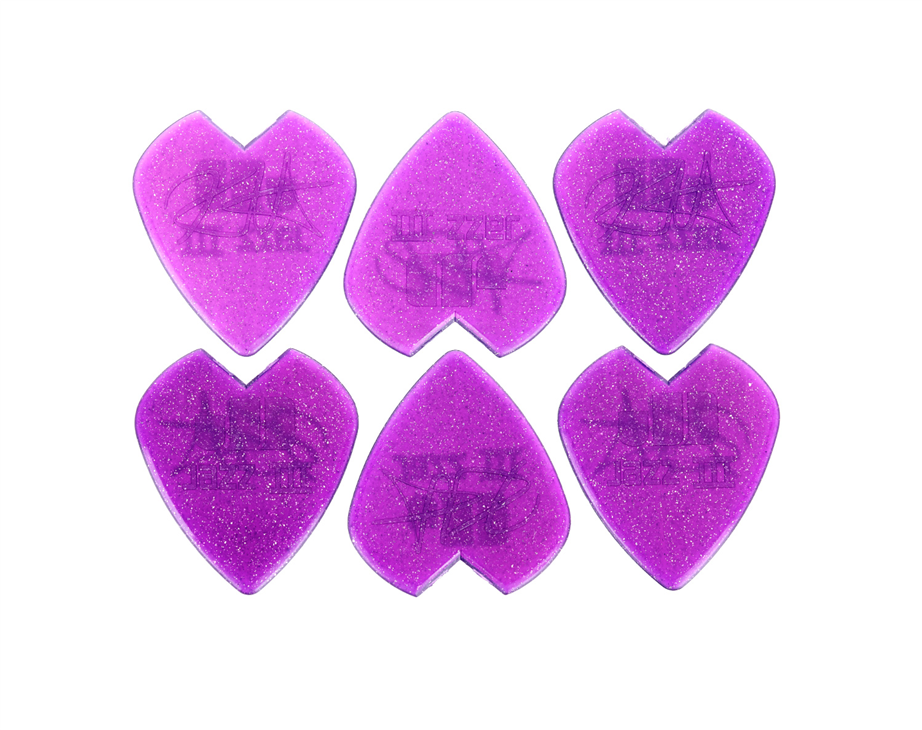 Jim Dunlop Jazz III Kirk Hammett 1.38mm Signature Pick 6-Un Pack