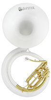 Jupiter JSP1000 White Bb Sousaphone
