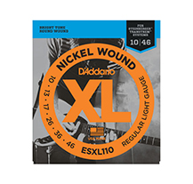 Juego de Cuerdas Guitarra Eléctrica D'Addario ESXL110 010-046 Double Ball End