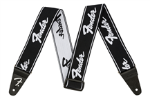 Fender Weighless Running Logo Black Guitar Strap