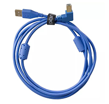 UDG U95004 2.0 A-B Blue Angle Plug USB Cable 1mt