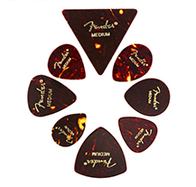 Fender Celluloid Medley - All Shapes 8-Pack Medium Tortoise Picks