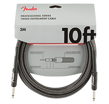 Fender Professional Series Gray Tweed 3mt Instrument Cable